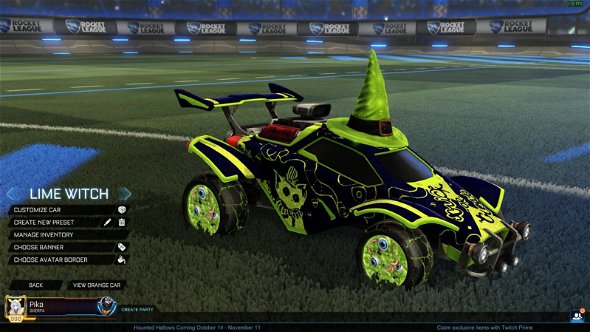 A Rocket League car design from Peakuh